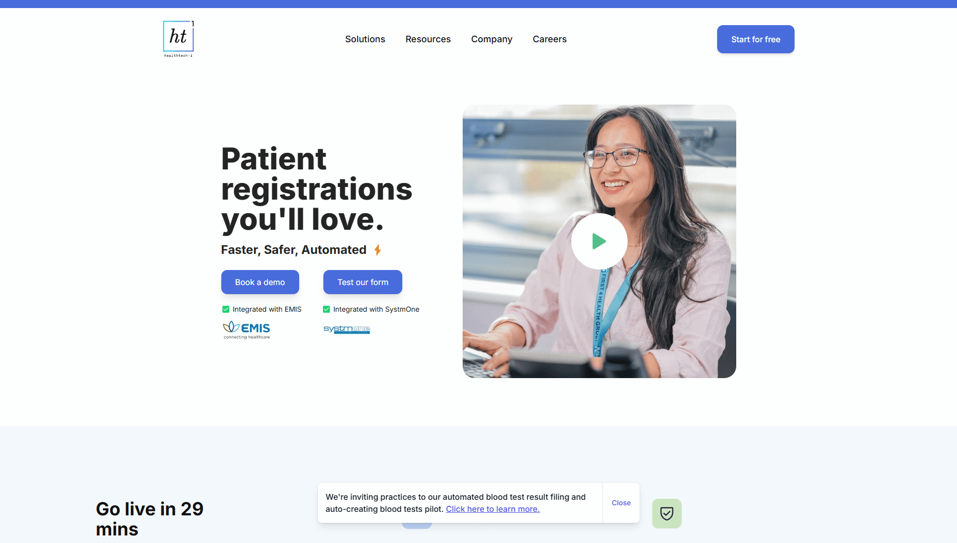 Healthtech - Redesign of Healthtech website